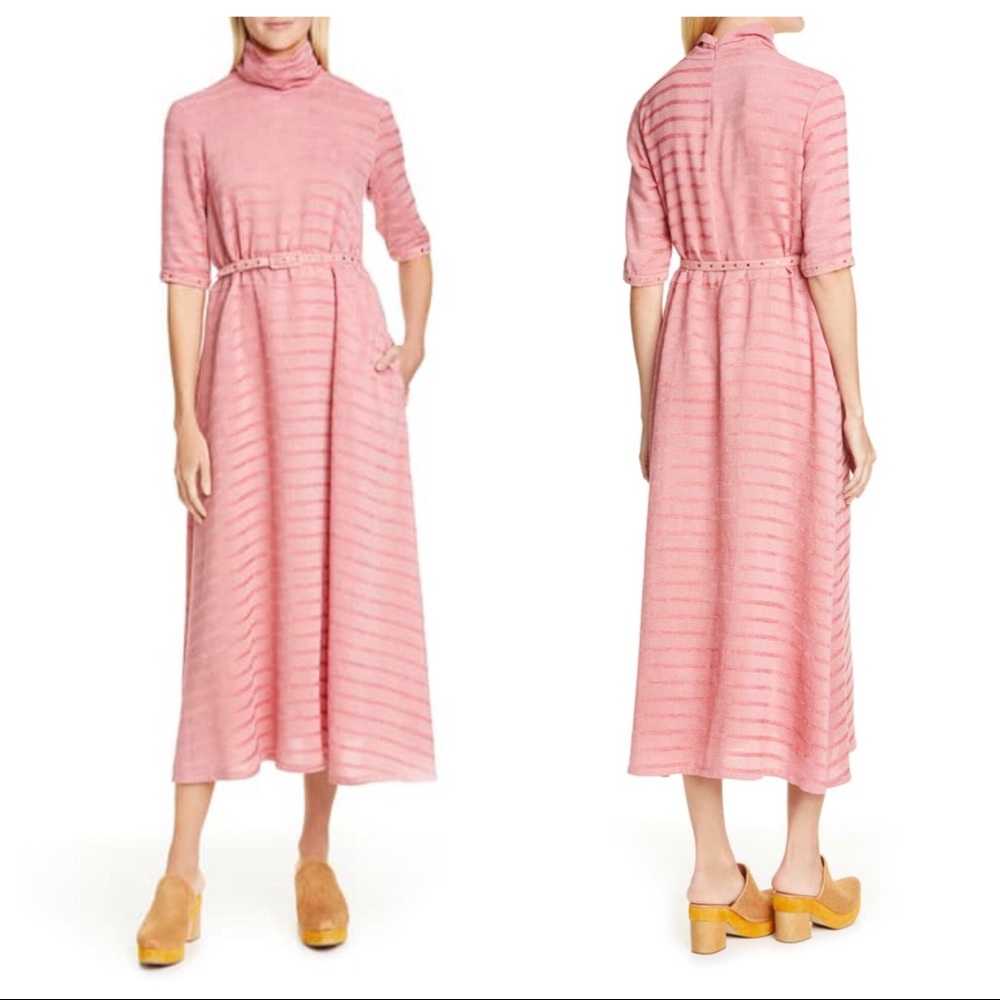 Rachel Comey Sola Mock Neck Midi Dress Size 6 NWT